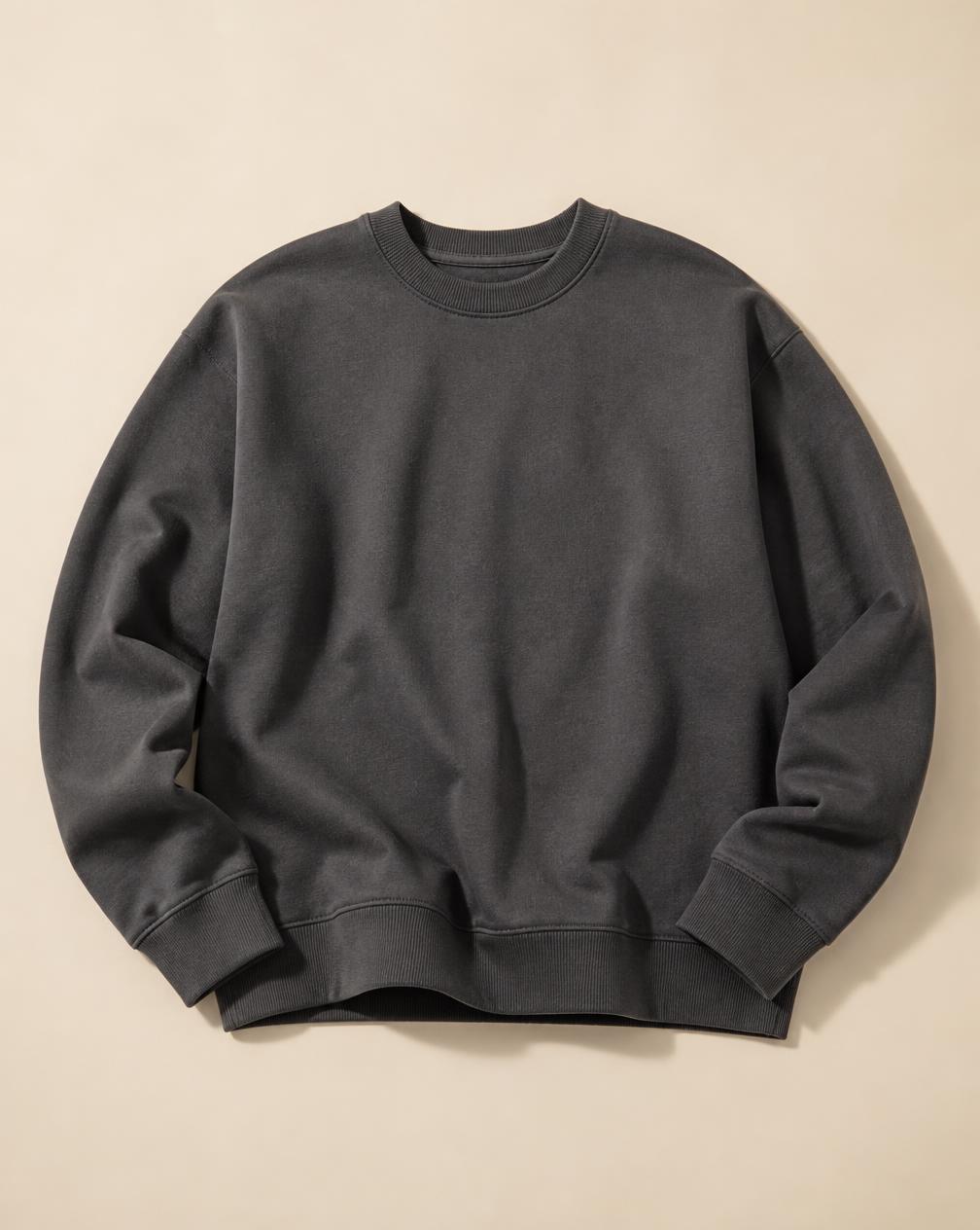 Continuity Line Crewneck — Ash