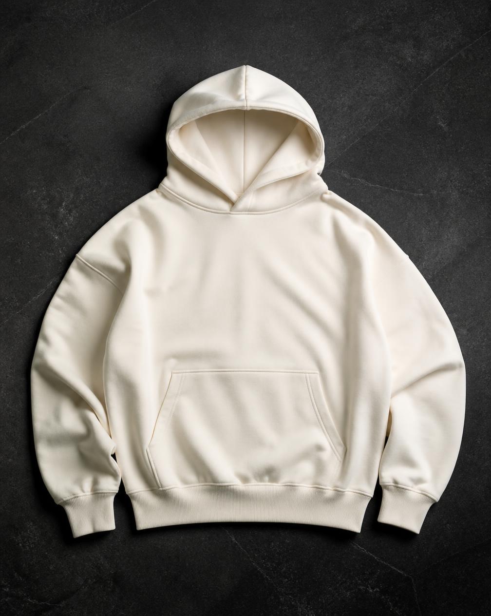 Still Becoming Oversized Hoodie — Ivory